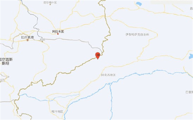 新疆阿克苏温宿县发生5.1地震了吗？